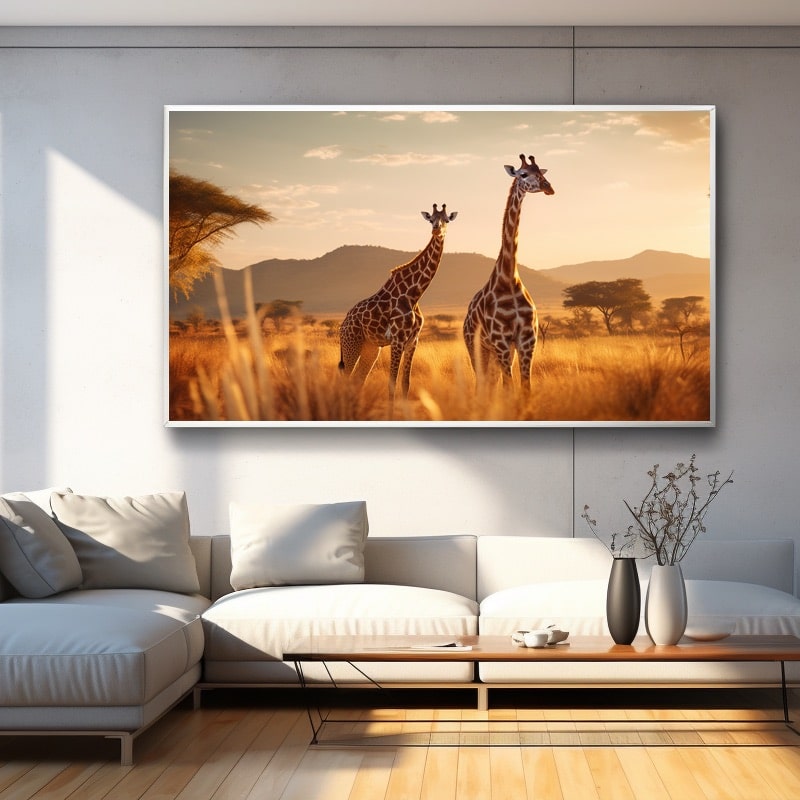 Large Giraffe Canvas
