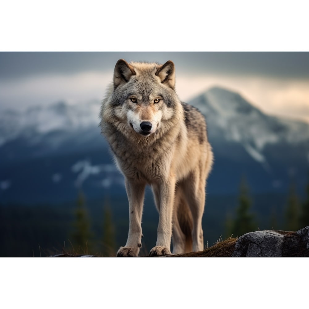 Lone Wolf Painting