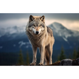 Lone Wolf Painting