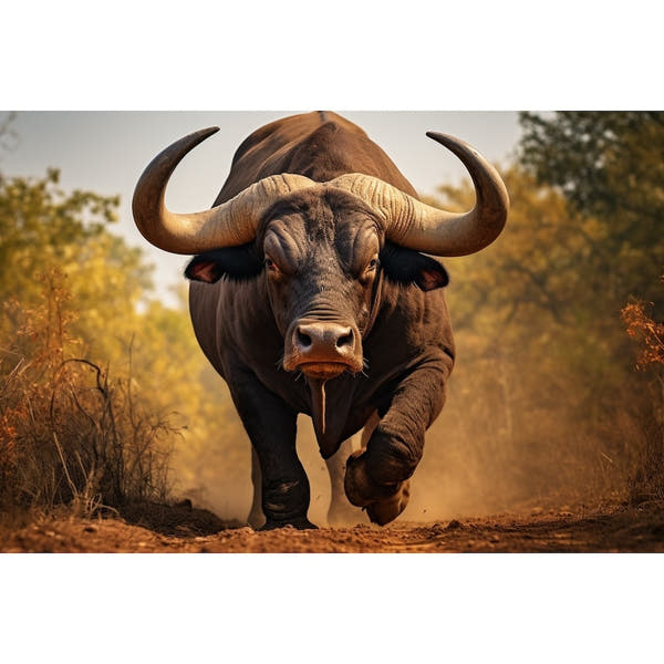 Colourful Bull Canvas