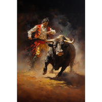 Thumbnail for Bull and Matador Canvas