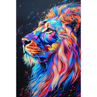 Thumbnail for Colorful Lion Canvas on Canvas