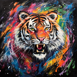 Colorful Tiger Canvas