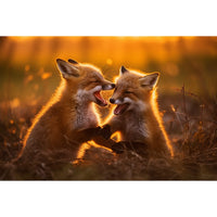 Thumbnail for Canvas of Foxes