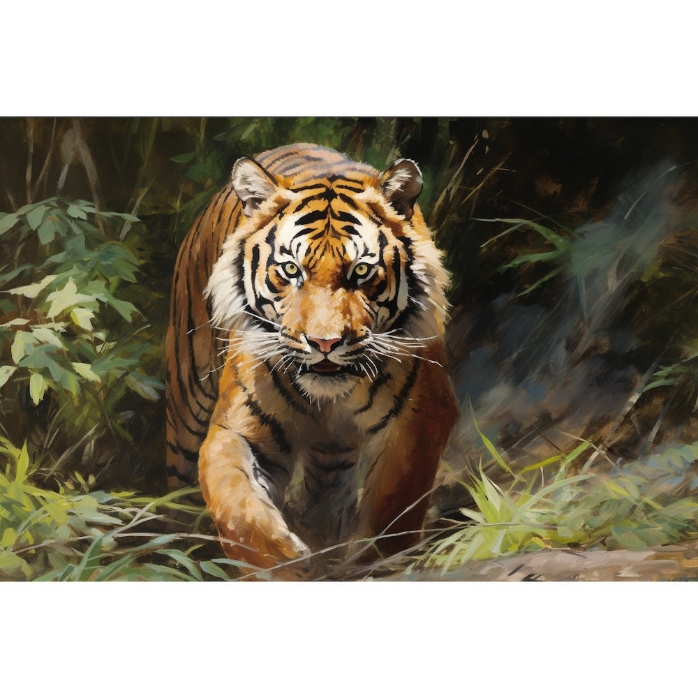 Painting Canvas of Tiger