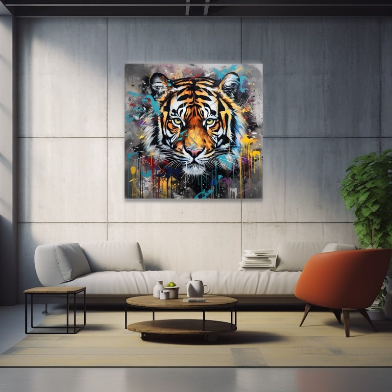 Tiger Artist Painting