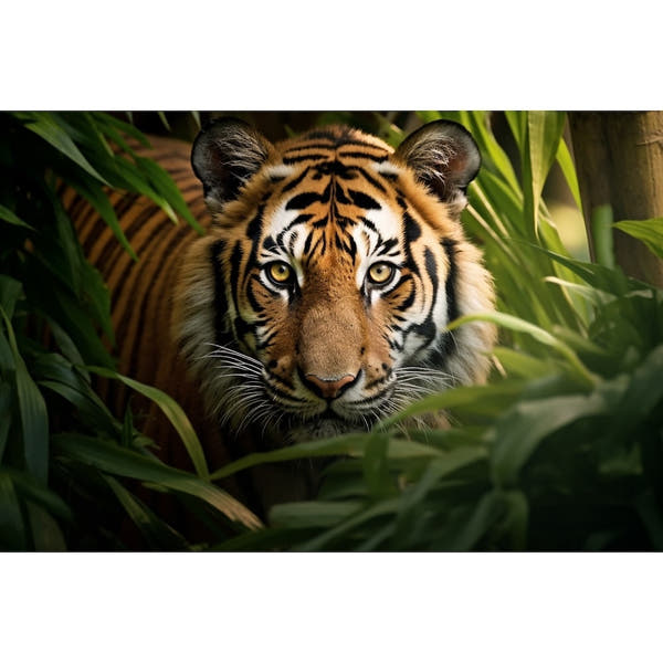 Canvas of Tiger in Jungle