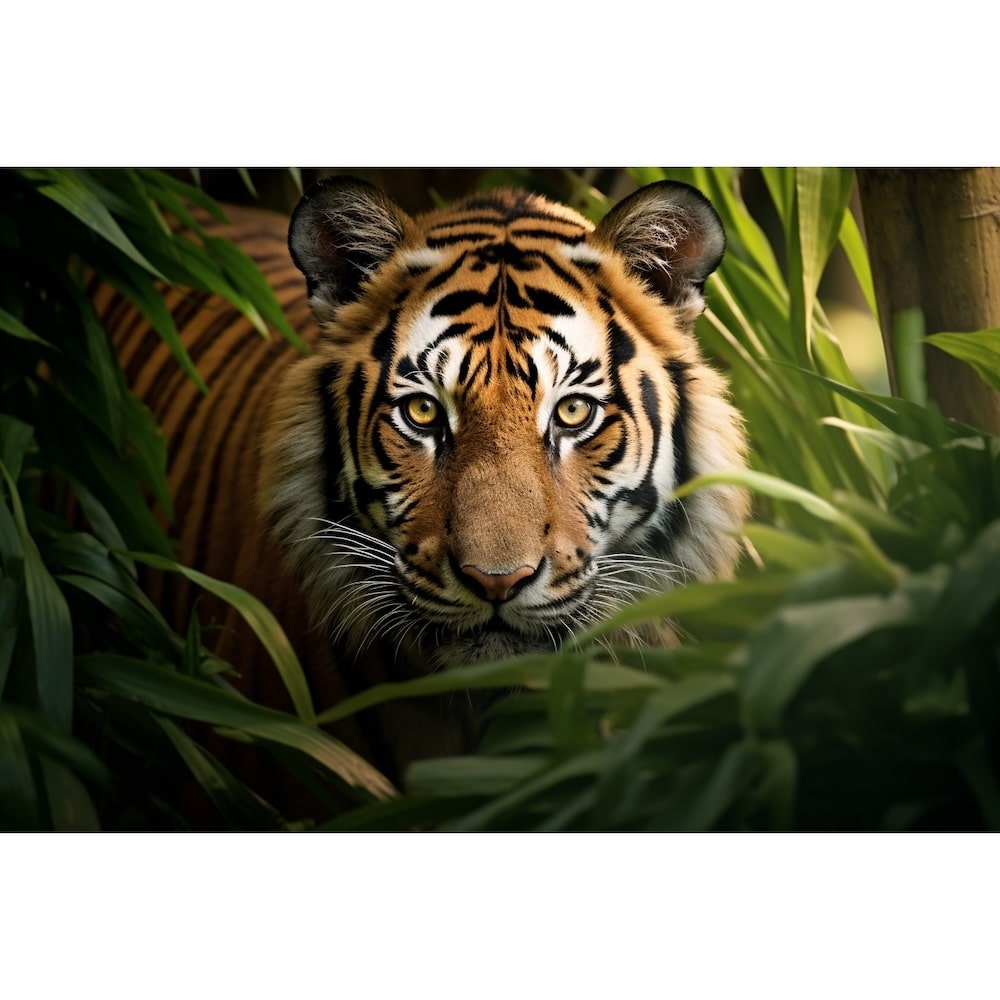 Canvas of Tiger in Jungle