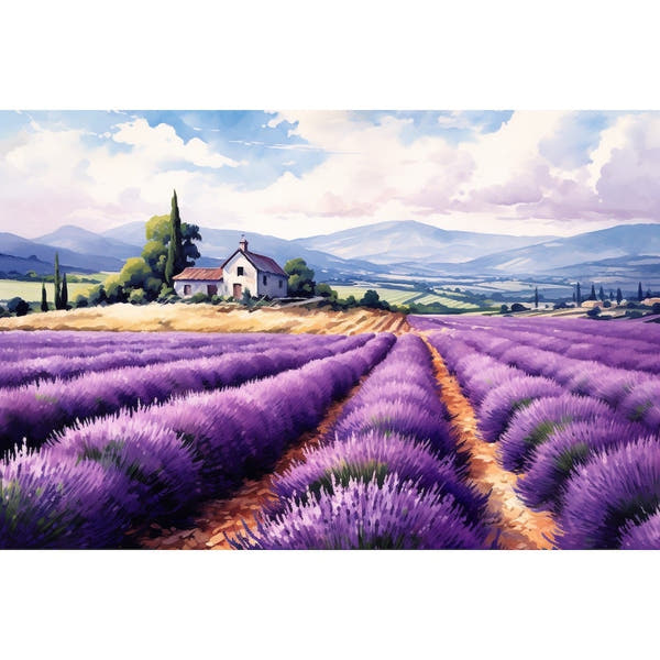 Acrylic canvas of Lavender