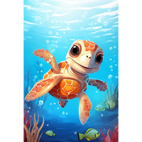 Thumbnail for Blue Sea Turtle Canvas