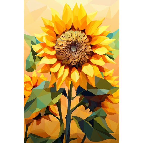 Single Sunflower canvas