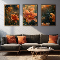 Thumbnail for 3 Canvas Flower Painting