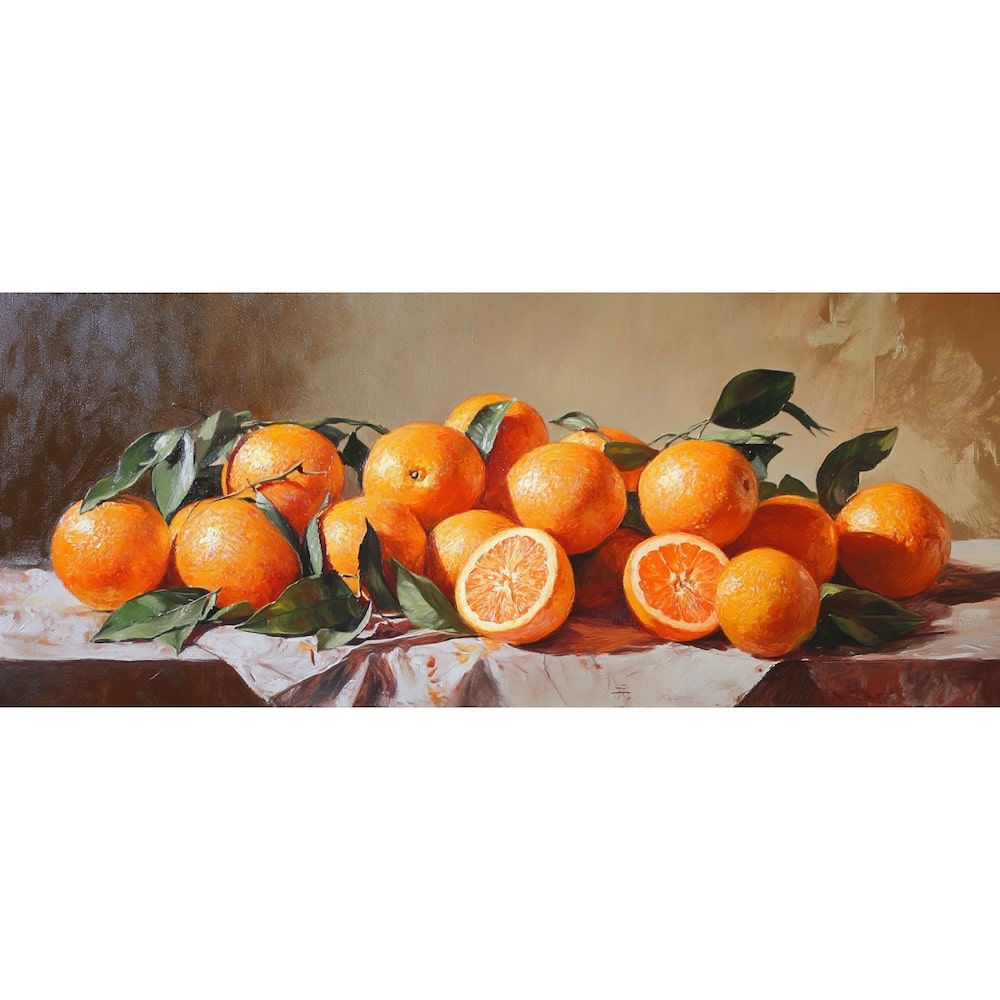 Orange Triptych Canvas