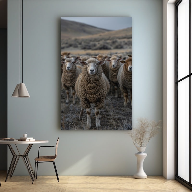 Flock of Sheep Painting