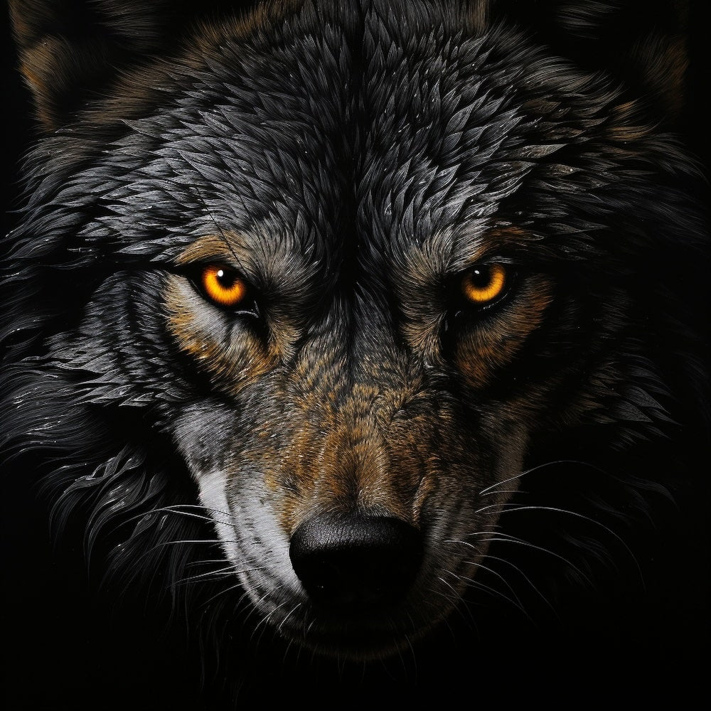 Wolf Eyes Painting