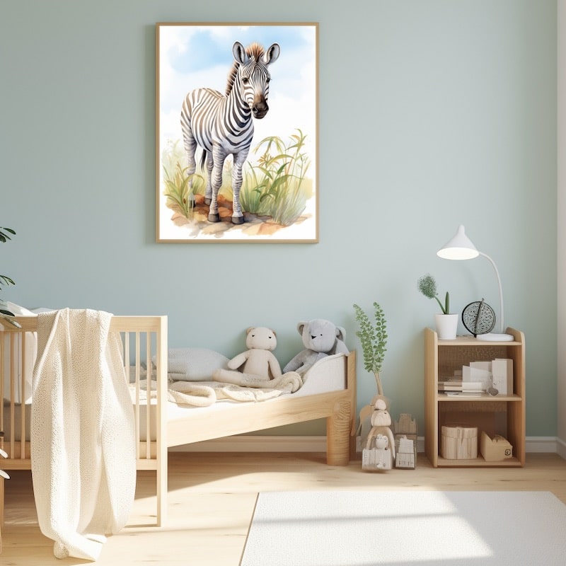 Zebra Canvas for Children