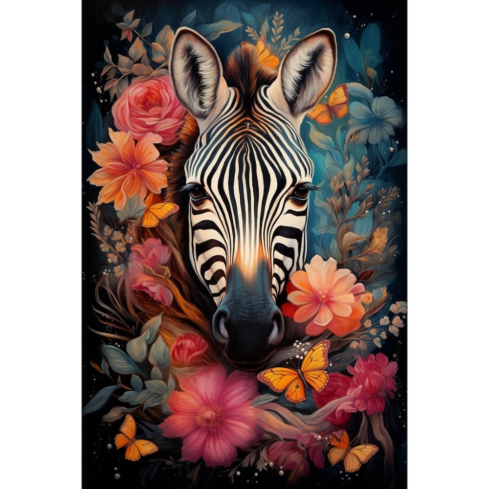 Contemporary Zebra Canvas