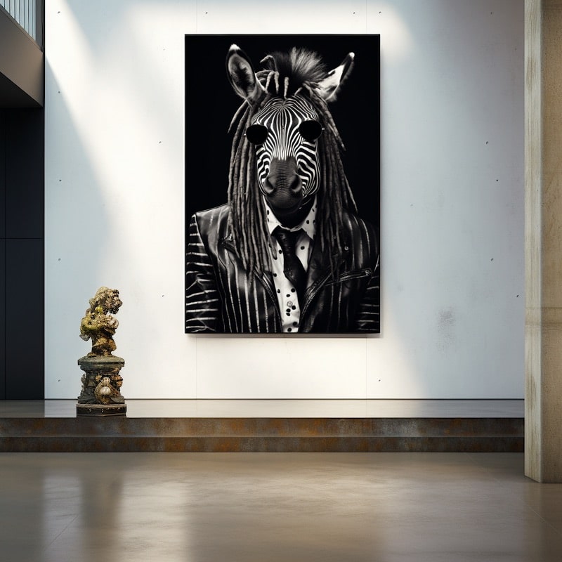 Funny Zebra Painting