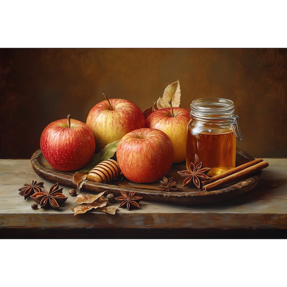 Canvas with Apples