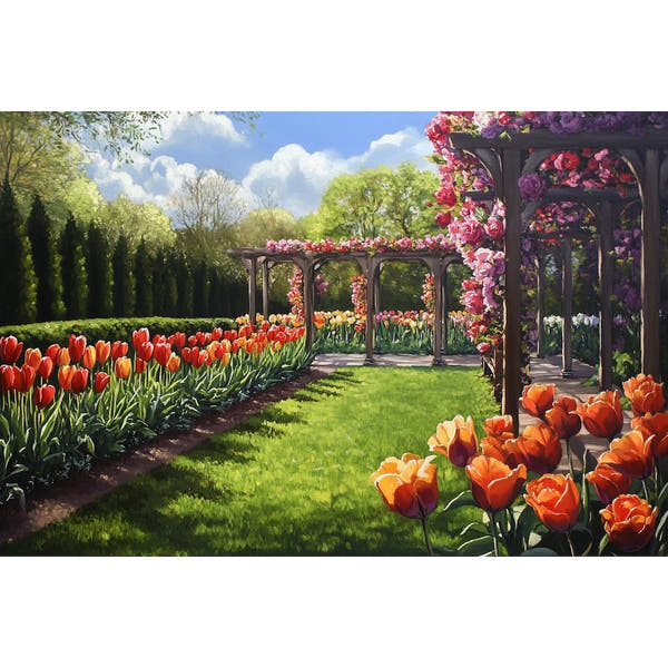 Beautiful Flower Garden Canvas