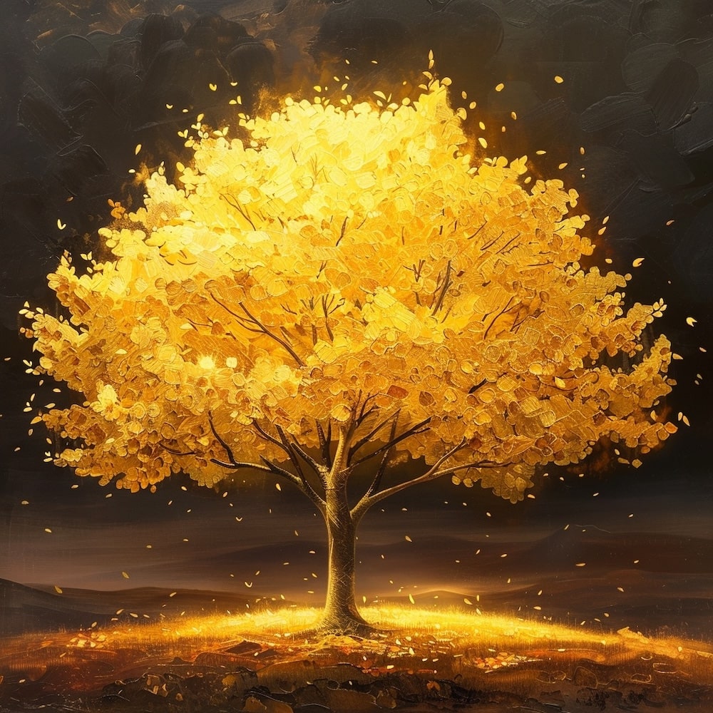 Golden Tree Canvas