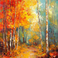 Thumbnail for Autumn Leaves Abstract canvas