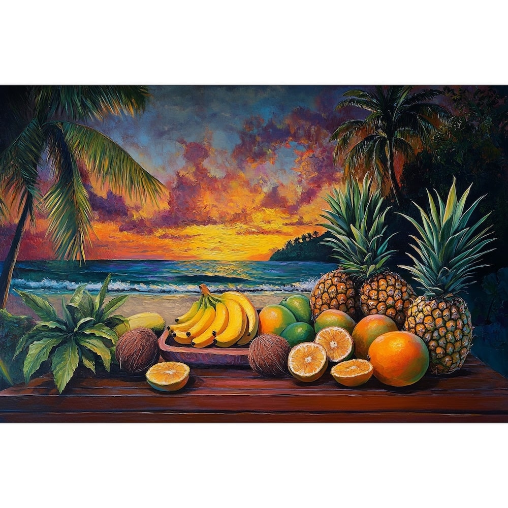 Tropical Fruit Canvas