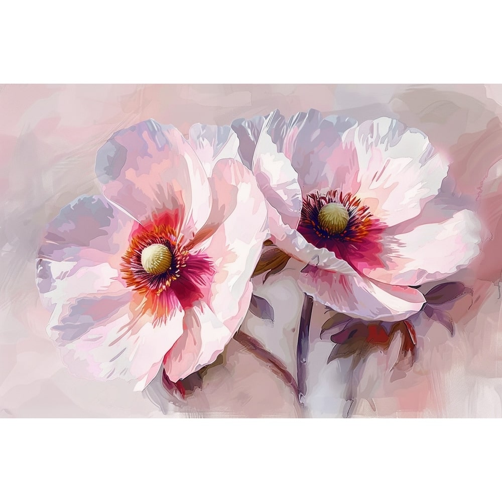 Canvas of Big Flowers
