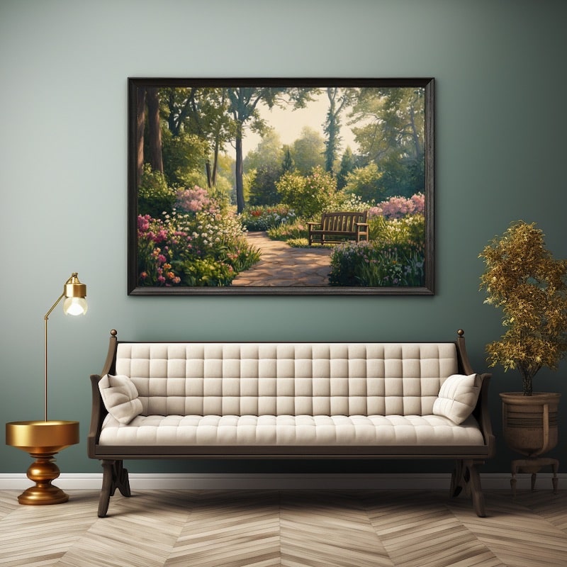 Garden of Flowers Painting