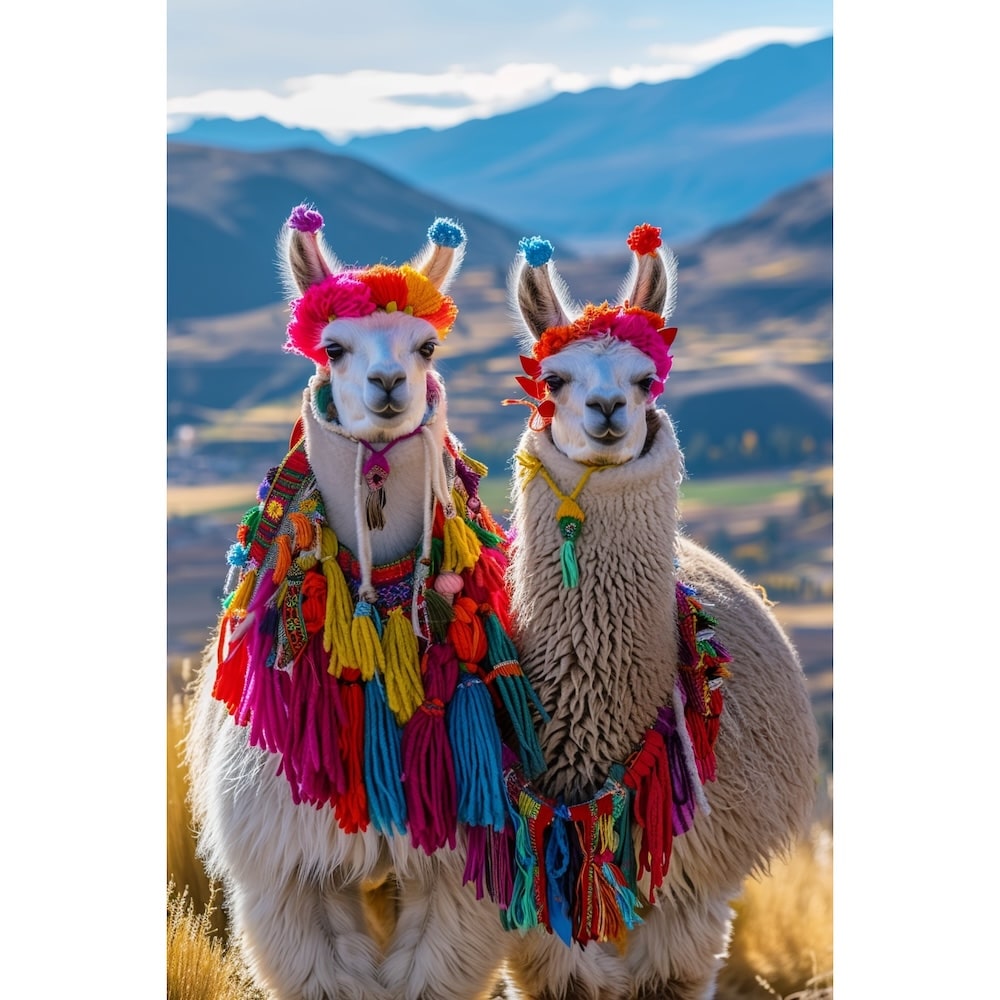 Cute Llama Canvas