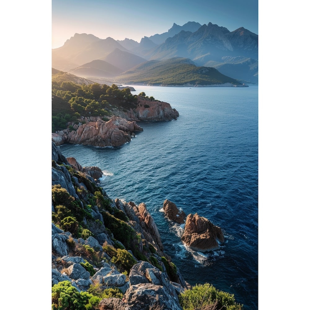 Mountain and Sea Canvas