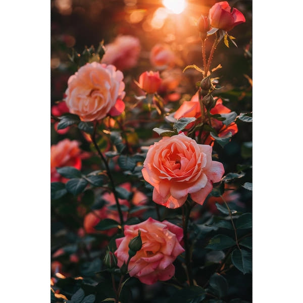 Rose Bush Canvas