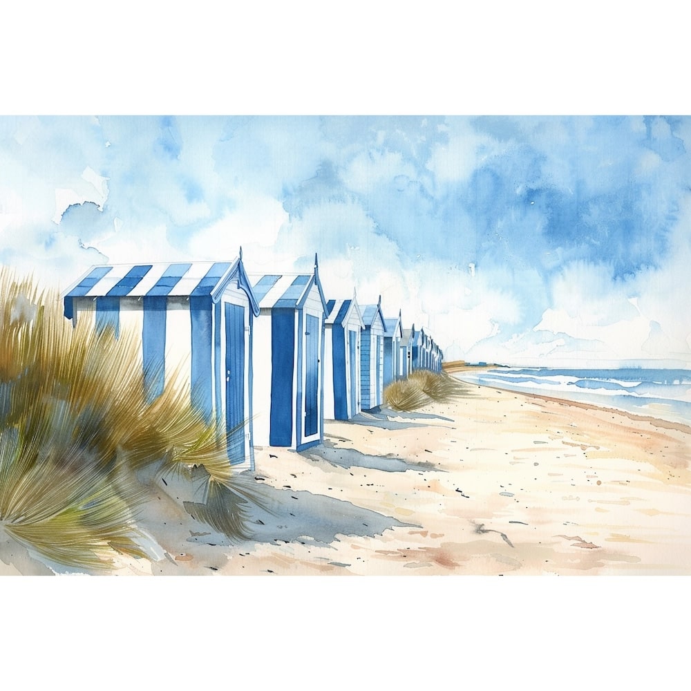 Beach Hut Painting