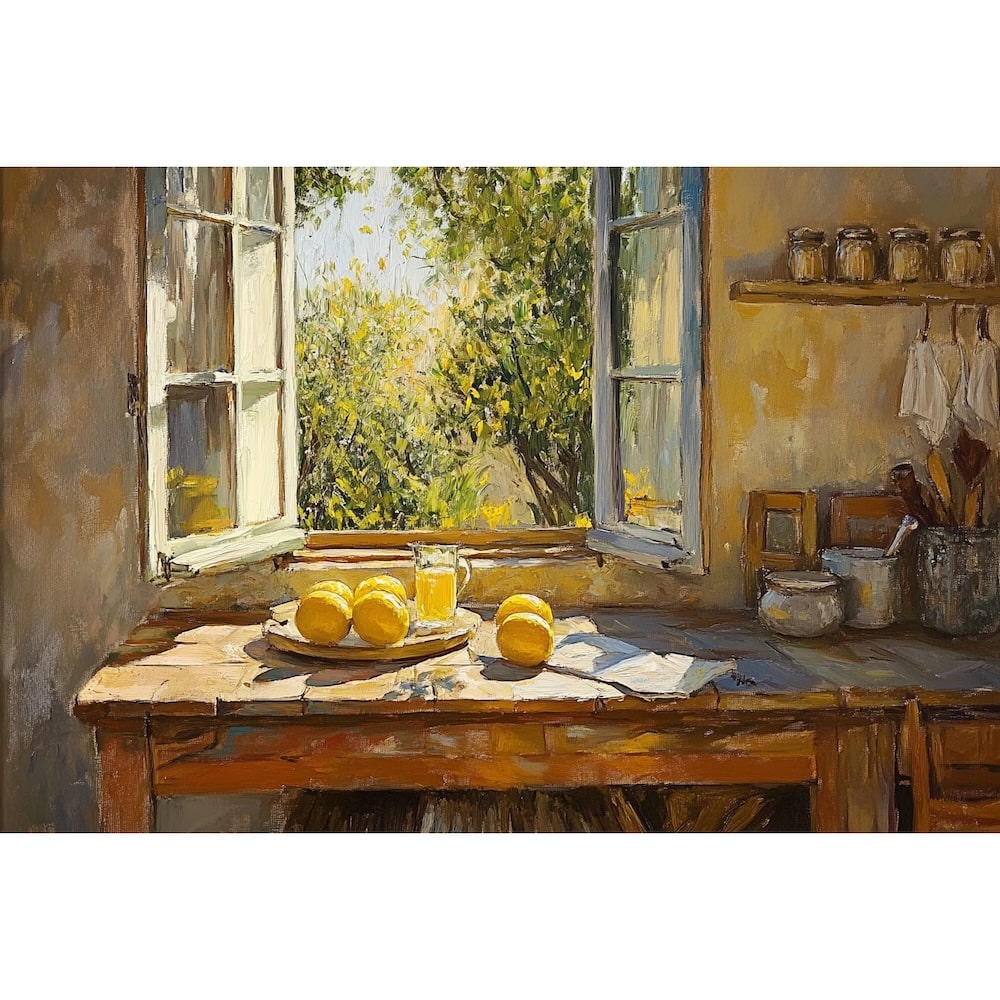 Lemon Oil Canvas
