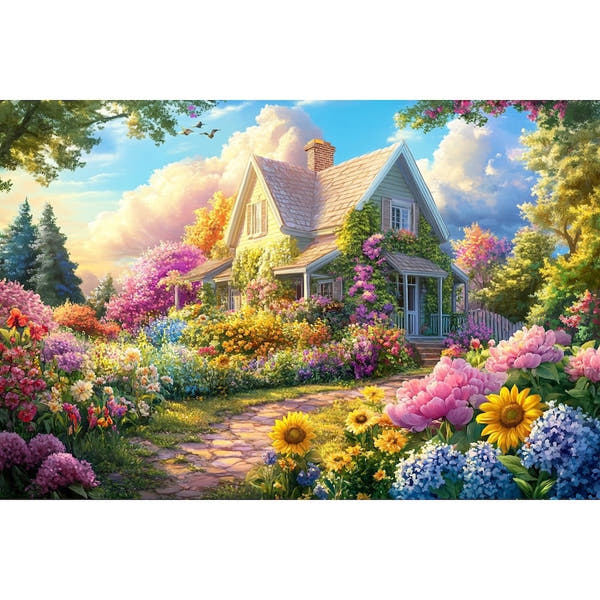 Canvas of a Flower Garden