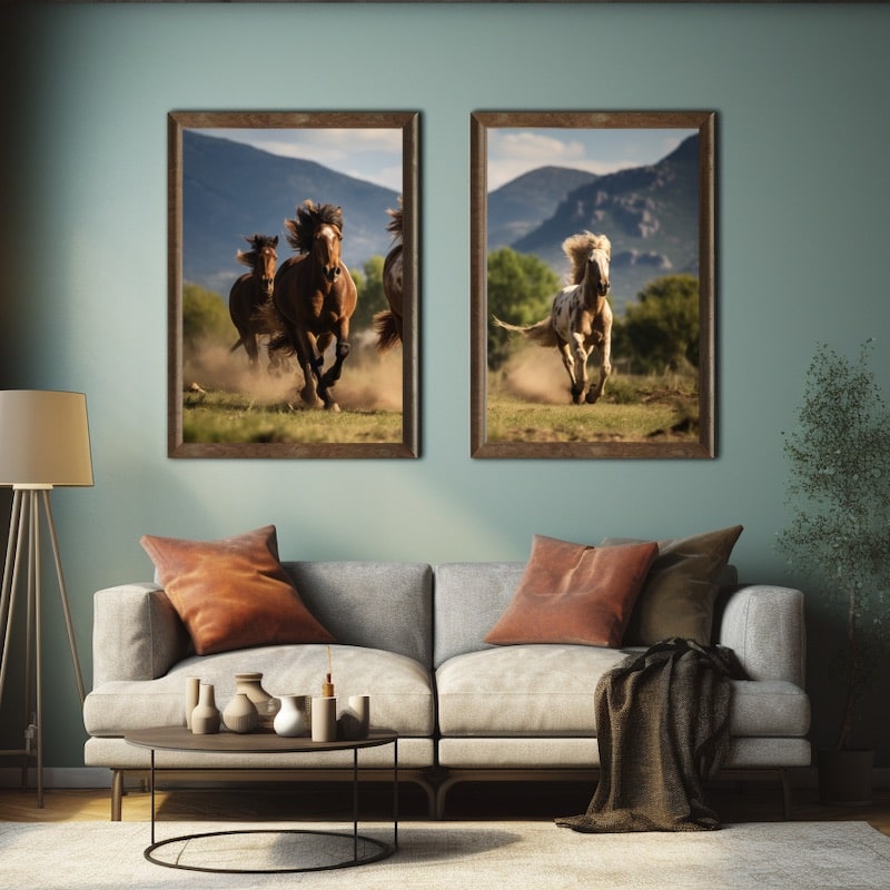 Canvas Wall Art of Horses