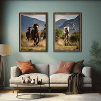 Thumbnail for Canvas Wall Art of Horses