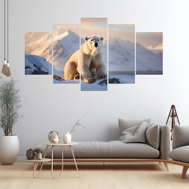 Polar Bear Canvas Wall Art
