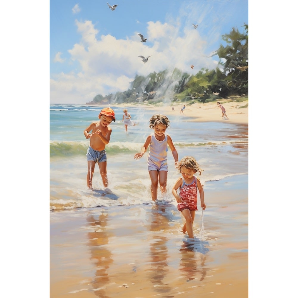 Canvas Painting of Beach Scenes