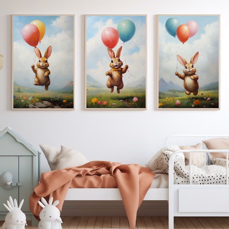 Large Rabbit Canvas