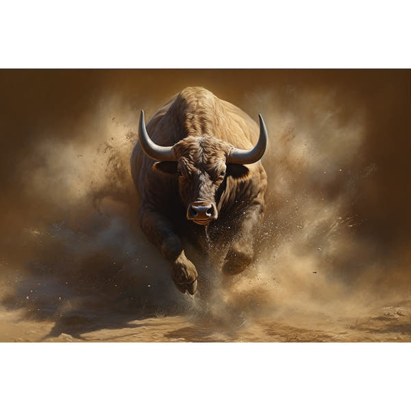 Running Bull Canvas