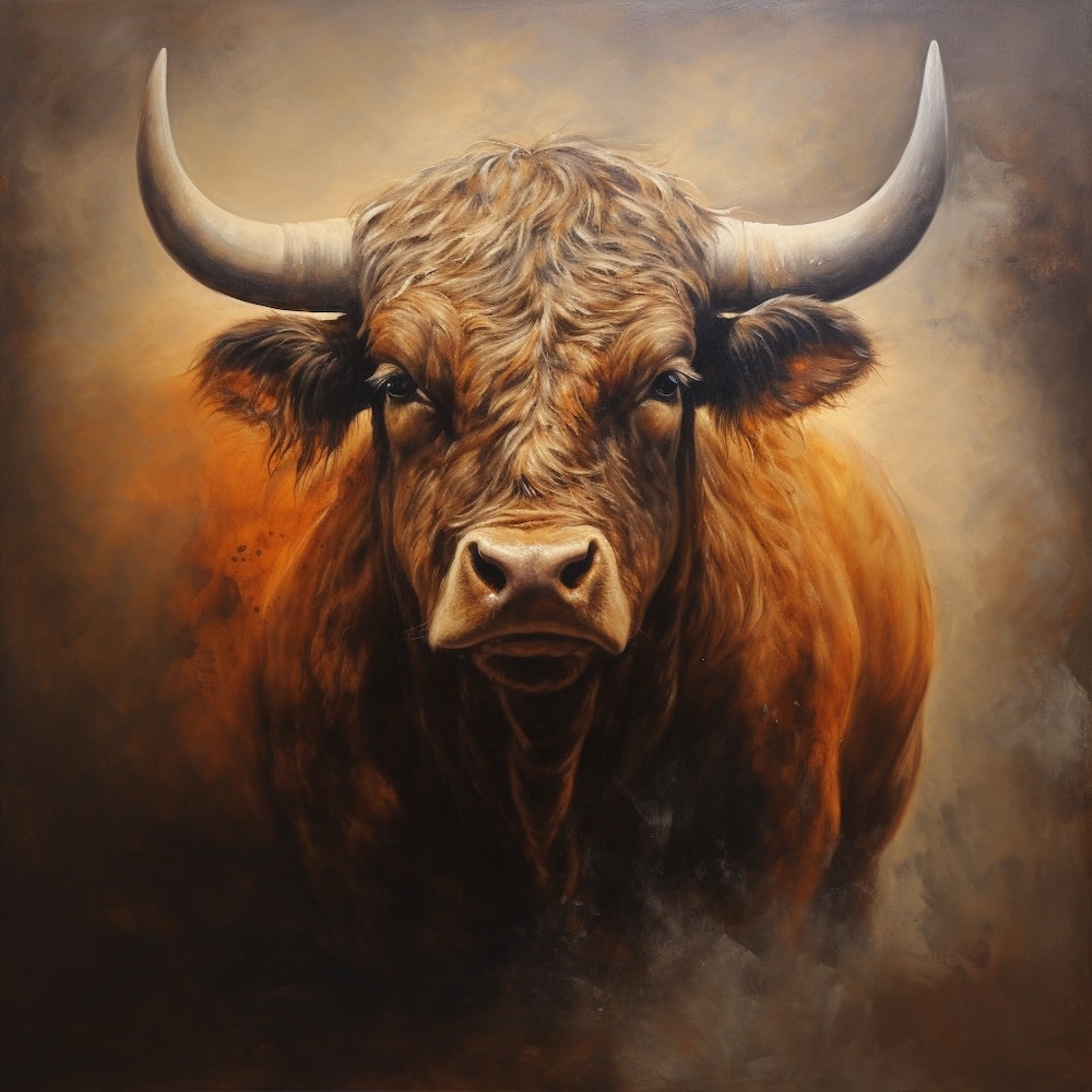 The Young Bull Canvas