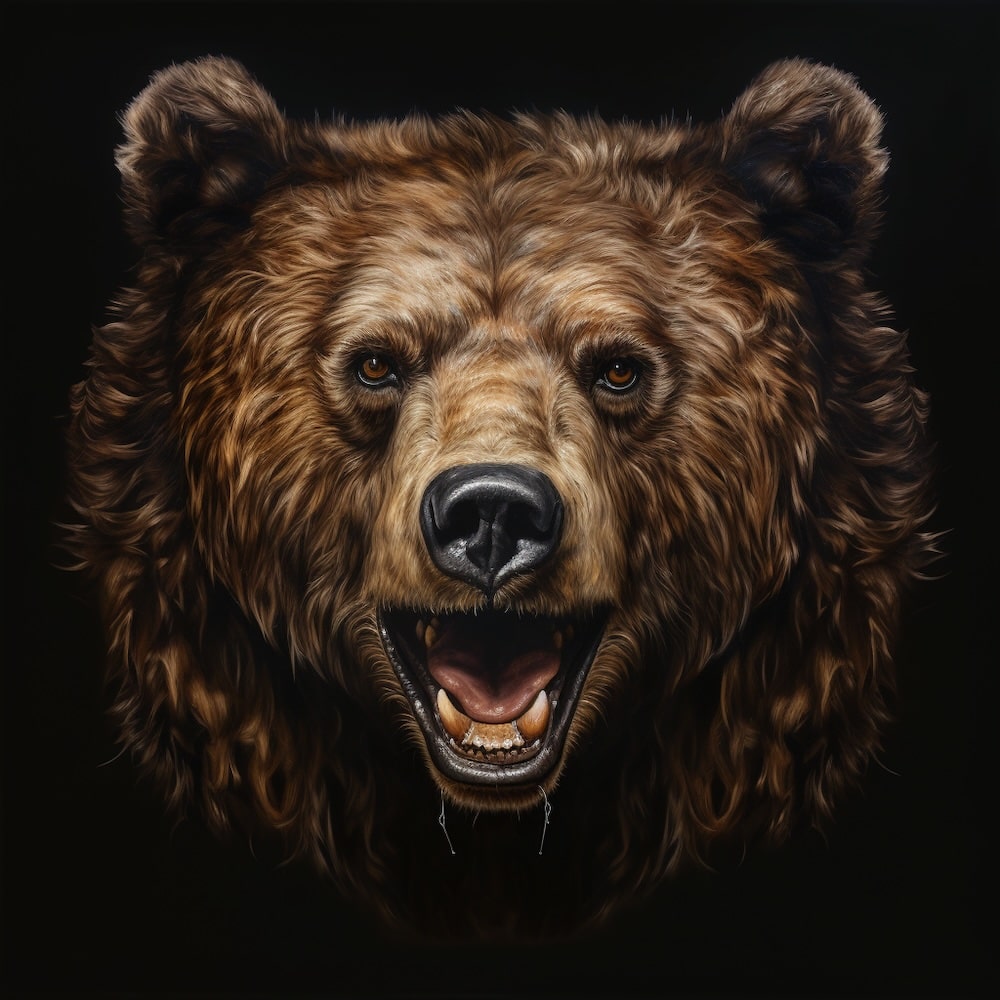 Bear Head Canvas