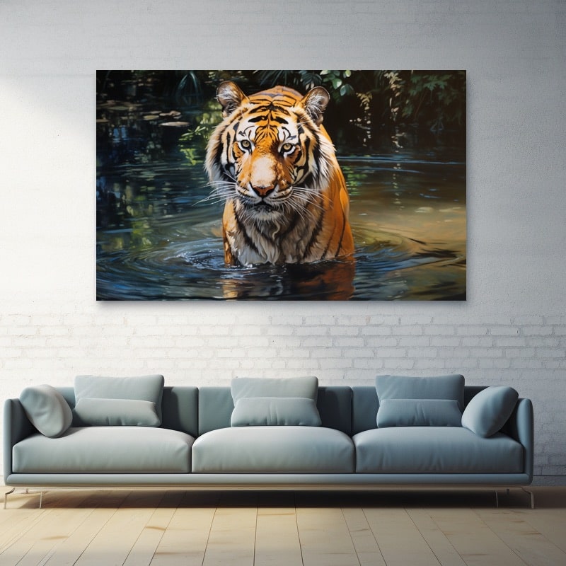 Tiger Water Painting