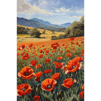 Thumbnail for Red Poppy Field Canvas