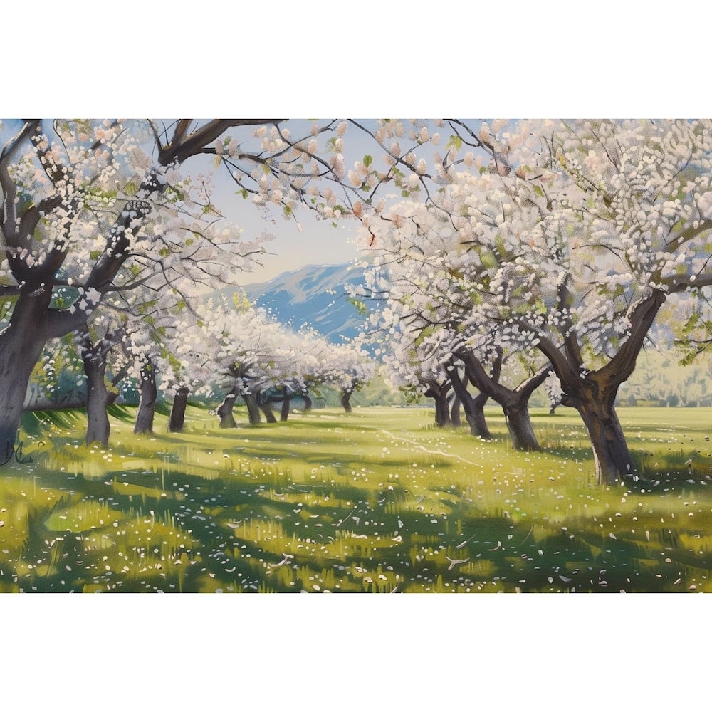 Blossoming Almond Tree Canvas