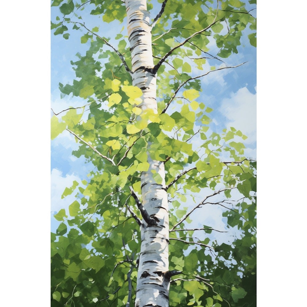 Painting Birch Tree
