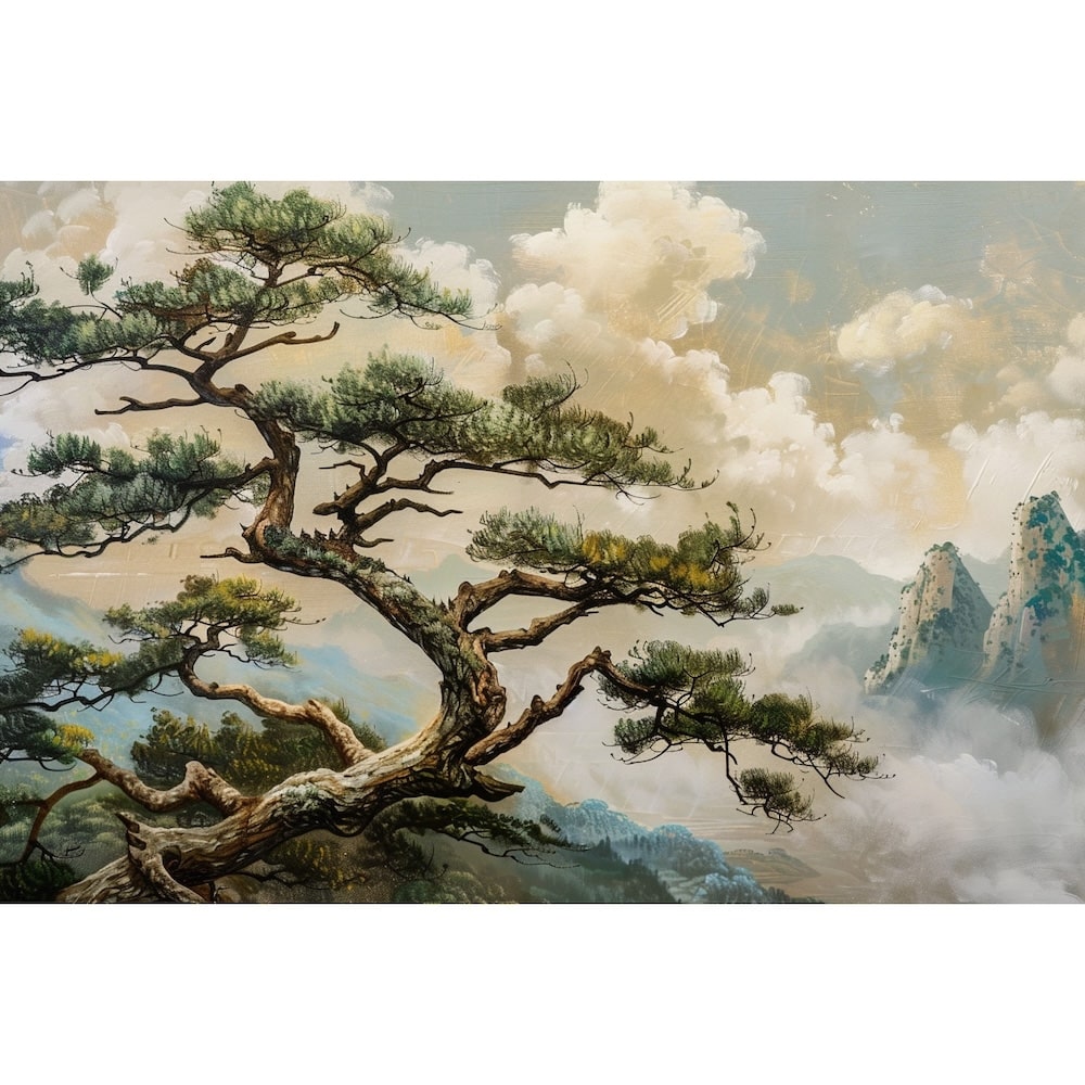 Chinese Tree Canvas