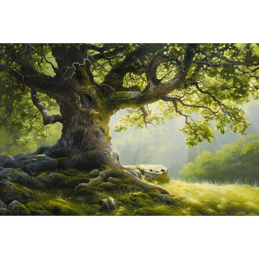 Old Oak Tree Canvas