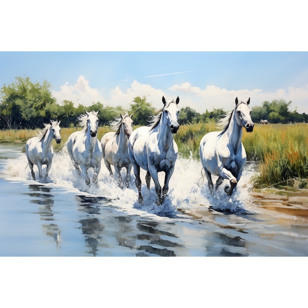 Painting Canvas of Horses